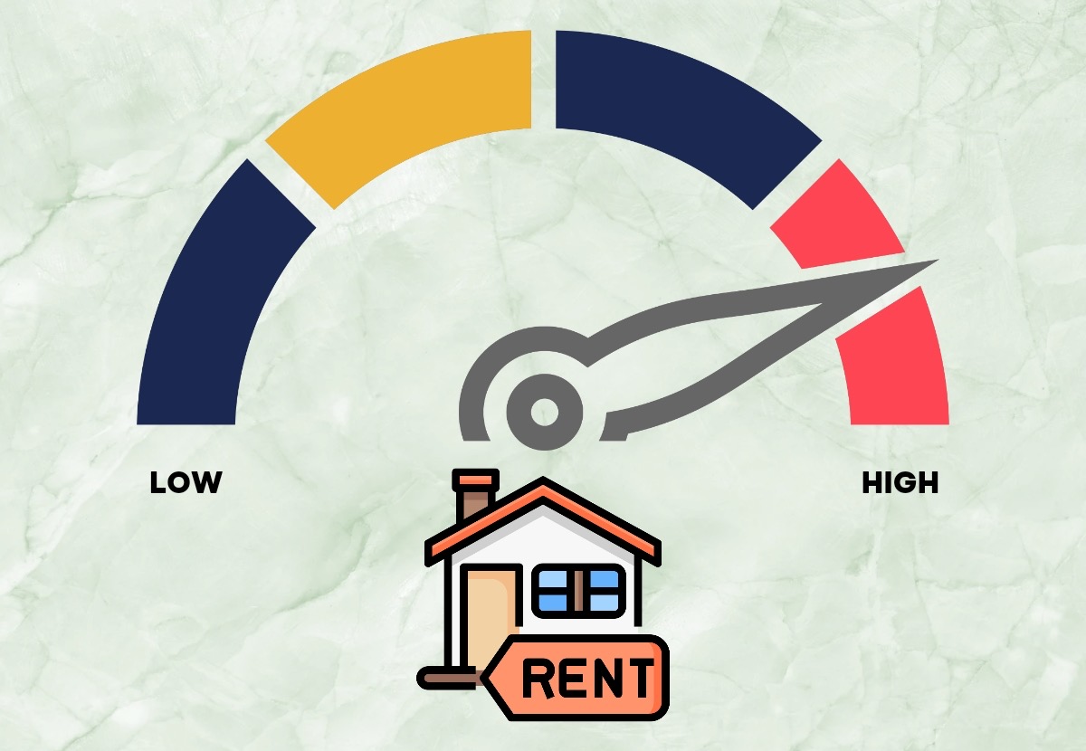 A speedometer showing high rental yields through Investing in Rental Properties in the UK